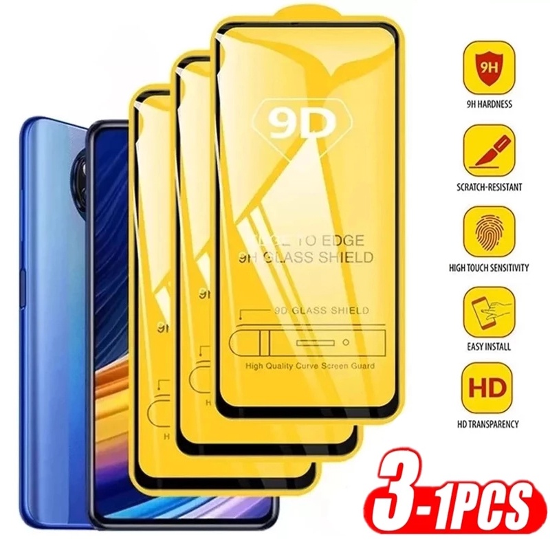 3PCS ฟิล์มนิรภัย ฟิล์มกระจก 9D ฟิล์มใช้ For iPhone 15 16 11 12 13 14 Pro Max XR X XS 6 7 8 14 Plus SE 2020