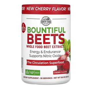 Country Farms Bountiful Beets Whole Food Beet Extract Cheerry Flavor 10.6 oz(300 g)