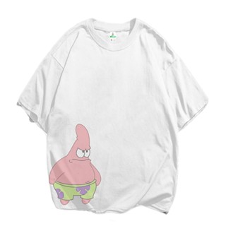 เสื้อยืด ขนาดใหญ่ พิมพ์ลาย Patrick Spongebob