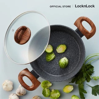 LocknLock หม้อสองหูพร้อมฝาปิด Baum Series ขนาด 20 cm. รุ่น LBU1202