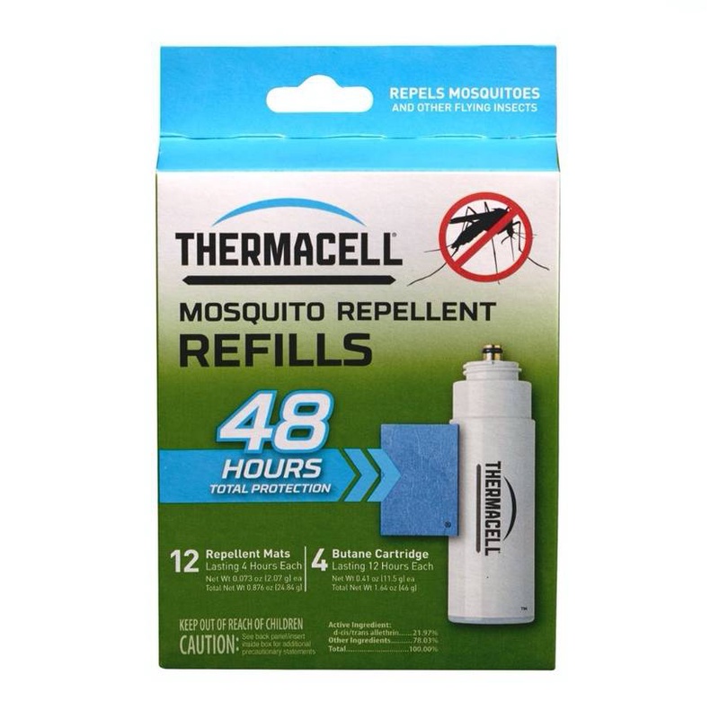 Thermacell Refill 48 Hours (with Gas) R-4 แก๊สหลอด และ แผ่น Refill สำหรับเครื่องไล่ยุง Thermacell by Jeep Camping