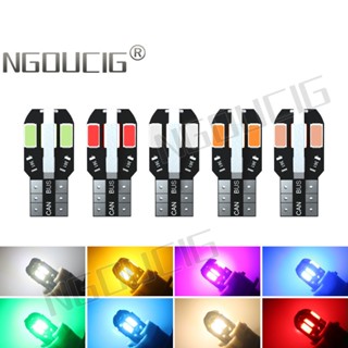 Ngoucig หลอดไฟ LED T10 W5W สว่างมาก สําหรับติดป้ายทะเบียนรถยนต์ รถจักรยานยนต์