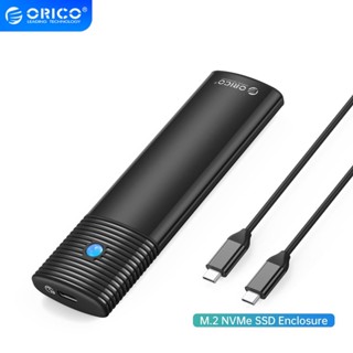 Orico M2 NVMe SSD Enclosure รองรับ USB 3.2 Gen 2 Protocols (10Gbps) สําหรับ M.2 NVMe NGFF SATA SSD Disk Tool Free M.2 SSD Case ฮีทซิงค์โลหะในตัว