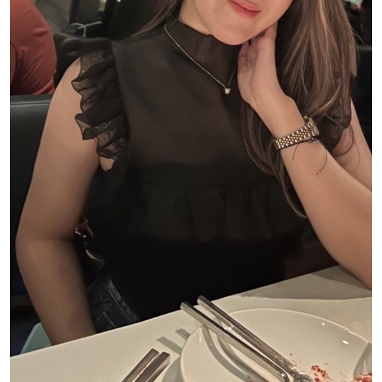 Zara top แขนกุด สภาพ99%