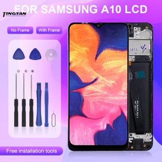 แผงหน้าจอสัมผัสดิจิทัล Lcd พร้อมกรอบ สําหรับ Samsung Galaxy A105 A105F A105FD A105A A10