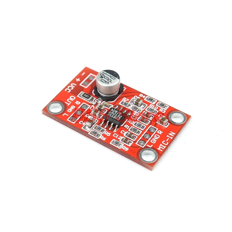 AD828 piezoelectric ceramic preamplifier board Piezoelectric ceramic chip pickup module sensor