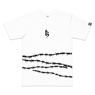 TZ BARBED WIRE TEE - WHITE