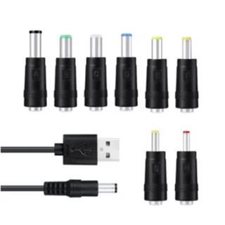 สายชาร์จ​DCพร้อม8หัว(usb​ to DC cable+8หัว)พร้อมส่ง