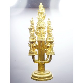 พระแท้ ทั้งร้าน ท้าวเวสสุวรรณ รุ่น มงคลบารมี หลวงพ่อพัฒน์ วัดห้วยด้วน จ.นครสวรรค์ ช่อ 9 ตน กล่องเดิม (AB1589)