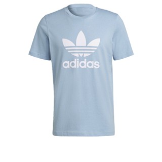 adidas ไลฟ์สไตล์ เสื้อยืด Adicolor Classics Trefoil ผู้ชาย สีน้ำเงิน H06638