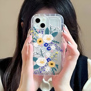 เคสโทรศัพท์มือถือ ลายดอกไม้ สําหรับ iphone 14promax 11 13 12 7Plus 6 6s XR X XS Max