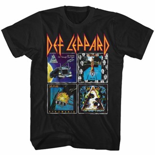 Def Leppard 80s Albums Black Adult TShirt