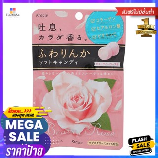 คูราเซะลูกอมเคี้ยวหนึบรสกุหลาบ 32กรัม Curase Chewy Candy Rose Flavor 32g.