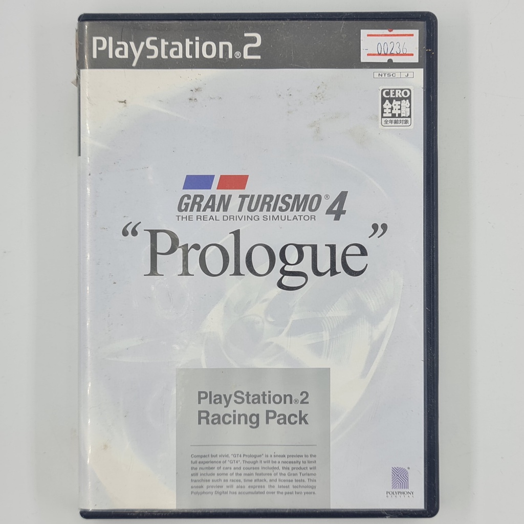 [00236] Gran Turismo 4 : Prologue (JP)(PS2)(USED) แผ่นเกมแท้ มือสอง !!