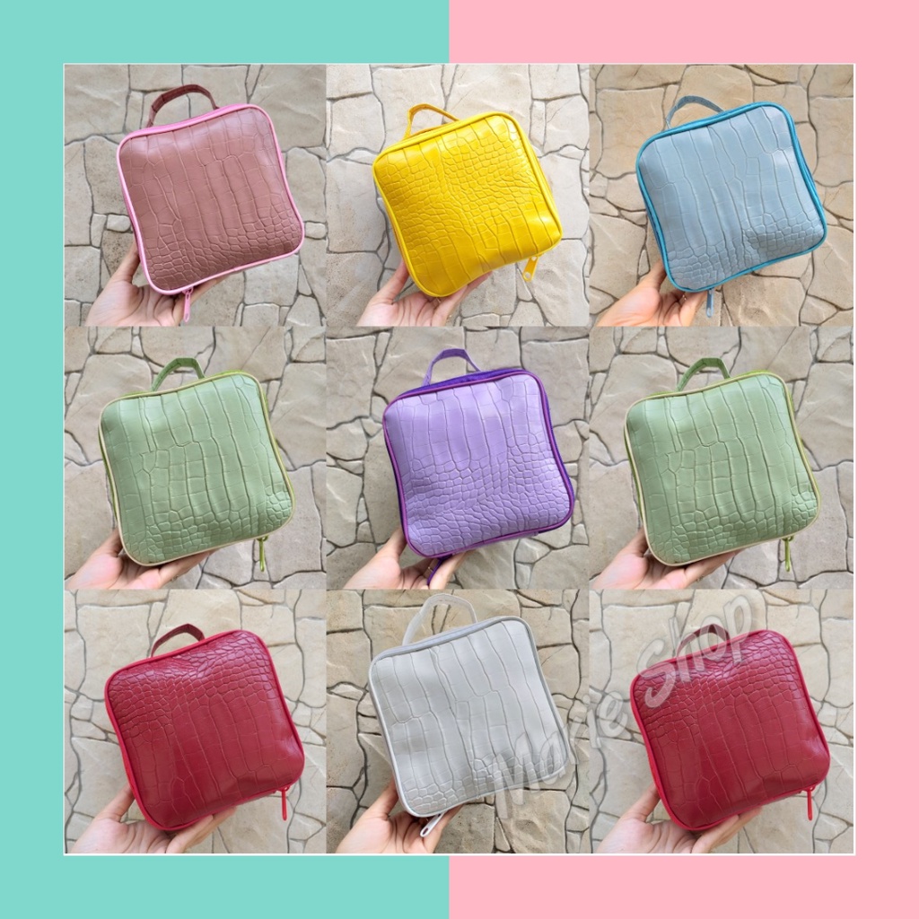 [HKCR] CROCO POUCH - COSMETIC POUCH - COSMETIC BAG