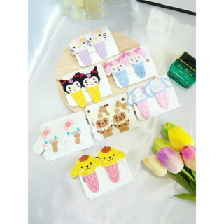 พร้อมส่งจากไทย!!! กิ๊บซานริโอ้(Sanrio) กิ๊บถัก กิ๊บตุ๊กตา เครื่องประดับผม กิ๊บดอกไม้ ผลไม้น่ารักๆ (ได้เป็นคู่)🍂 🍓