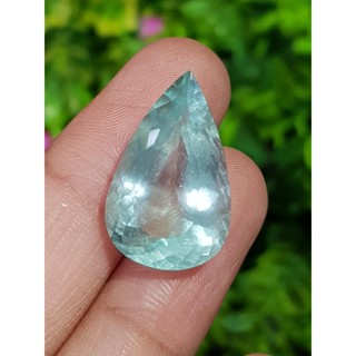 พลอย อความารีน Aquamarine 海蓝宝石 15.25 กะรัต (Cts.克拉)