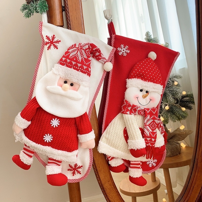 คริสต์มาส ถุงเท้ายักษ์ใส่ของขวัญ ไว้รับของขวัญ​จากลุง​ Santa …Christmas
