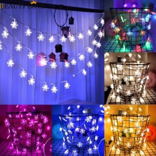 2m Snowflake Fairy String Light  Christmas 20 LED Holiday Party Home Xmas Decor Curtain Window Light Fairy String Lamp