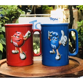 ส่งต่องานสะสม Ceramic Mug แก้วมัคเซรามิค M&amp;M เอ็ม แอนด์ เอ็ม ปี 2006 ลายปั๊มนูน