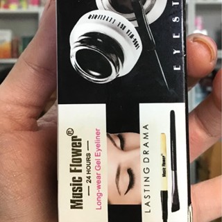 Music Flower Eyeliner Gel เขียนคิ้ว + อายไลเนอร์