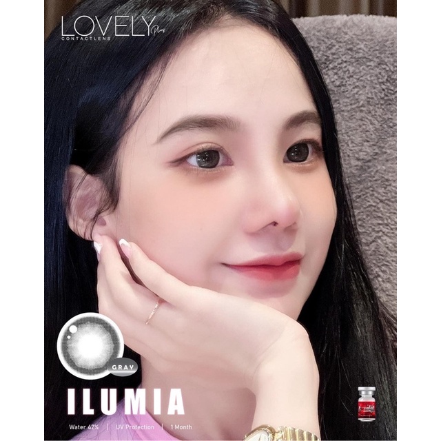 New llumia เทา/น้ำตาล(Lovely lens) ขนาดBig ตาโต (บิ๊กอาย คอนแทคเลนส์ bigeyes)