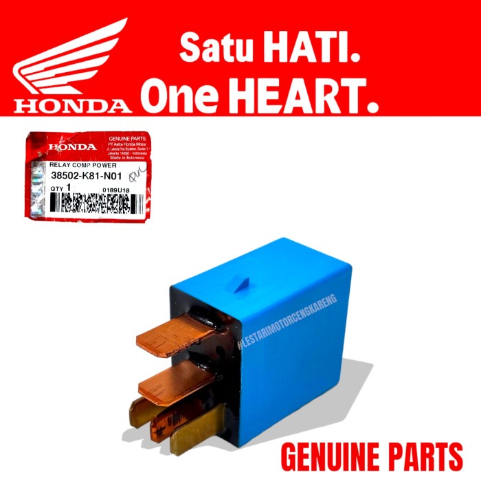 รีเลย์ Comp Power 5 Pin Beat Scoopy Esp Cb150R Led Genio 38502-K81-N01 เดิม