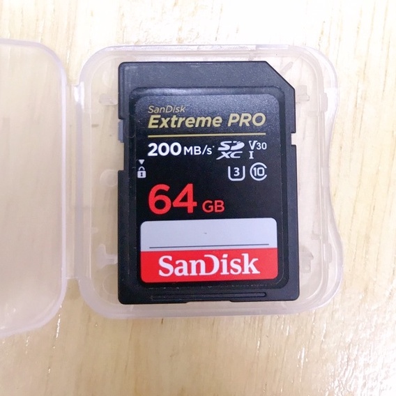 มือสอง sd card SANDISK New SD card Extreme Pro 64GB[200MB/s] เมมโมรี่การ์ด memory card กล้อง ของแท้