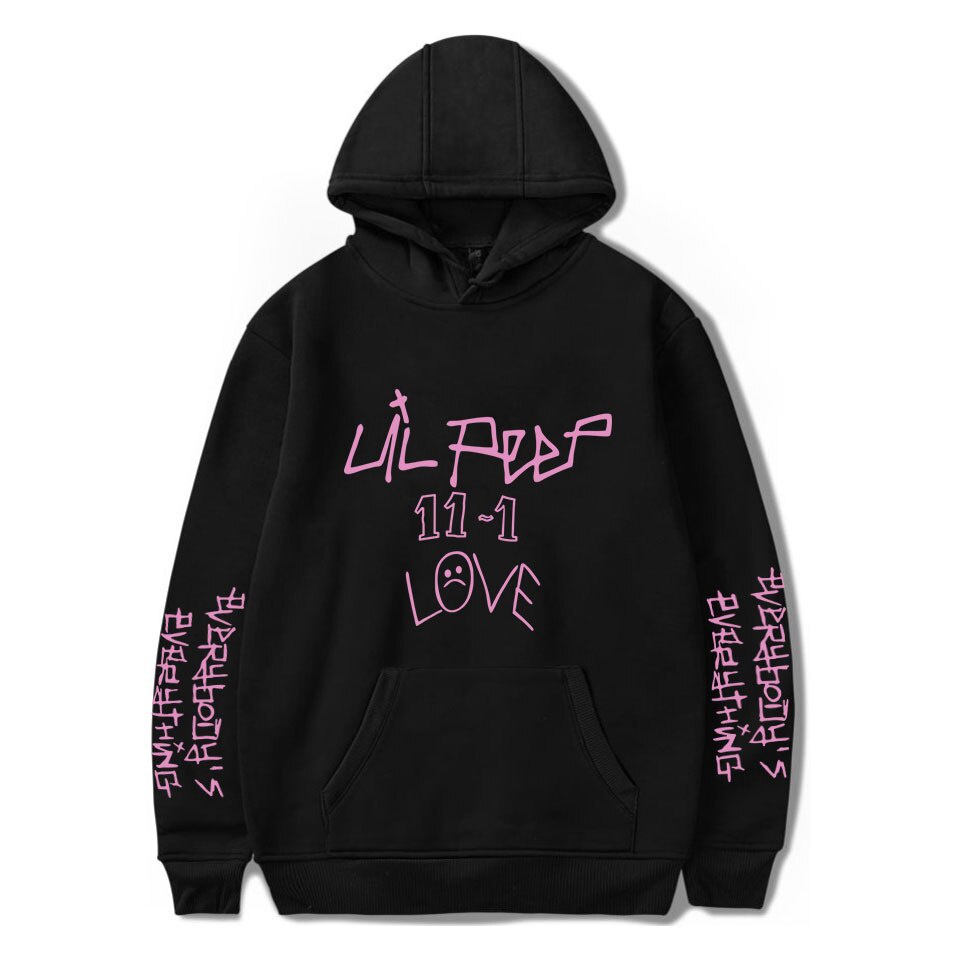 เสื้อกันหนาว มีฮู้ด ผ้าฝ้ายแท้ ลาย LiL Peep 11-1 Love LiL K Pop เข้ากับทุกการแต่งกาย สําหรับผู้ชาย 2022