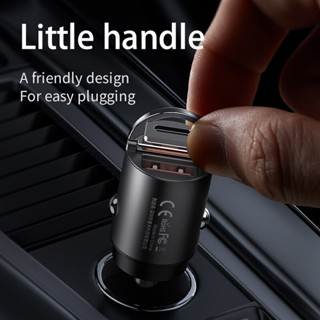 ที่ชาร์จในรถ USB Remax 30W PD Car Charger QC 4.0 QC 3.0Type-C Fast Charger Quick Charger For iPhone Xiaomi USB Phone