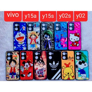 เคสมือถือ กระจก3D ลายการ์ตูน Vivo y15s/vivo y15a/vivo y02s/vivo y02