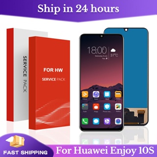 หน้าจอสัมผัส LCD 100% พร้อมหน้าจอสัมผัสดิจิทัลลายนิ้วมือ สําหรับ Huawei Enjoy 10s Huawei P Smart S Y8P AQM-LX1