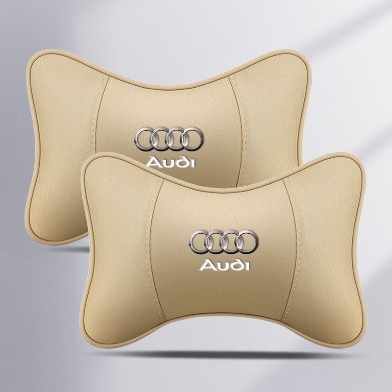 PU หนังรถหัวคอหมอนรถ Headrest คอสนับสนุนที่นั่งสําหรับ Audi A1 A3 A4 A5 A6 A7 A8 Q2 Q3 Q5 Q7 Q8 S4 S