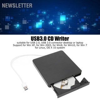 Newsletter เครื่องเล่น Dvd Usb3.0 Abs แบบพกพา สําหรับแล็ปท็อป พร้อมพอร์ตด้านล่าง Usb2.0 Usb1.1