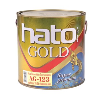 สีทองอะคริลิค HATO รุ่น AG123 ขนาด 1 แกลอน สีทอง