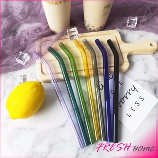 หลอดแก้วสําหรับเครื่องดื่ม ทนต่ออุณหภูมิสูง Straw