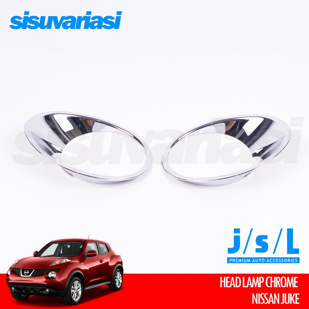 อุปกรณ์เสริมฝาครอบไฟหน้า Nissan Juke JSL Chrome