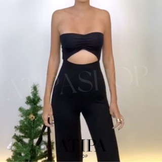 Atipashop - SANDY JUMPSUIT จั้มสูท จั้มสูทกางเกง ขายาว ใส่ได้หลายแบบในตัวเดียว