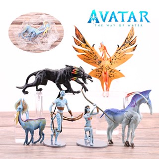 8pcs/set Avatar 2 Jake Sully Neytiri Figures Toys Model Doll Collectiable Ornaments Kids Xmas Gifts Fans Collection