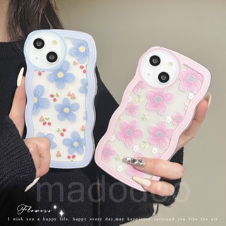 Casing For Redmi 9T Note 7 6 5 Pro Plus 4 4X S2 Waves Edge Strawberry Blue Pink Flower BFF Clear Soft case BW 33