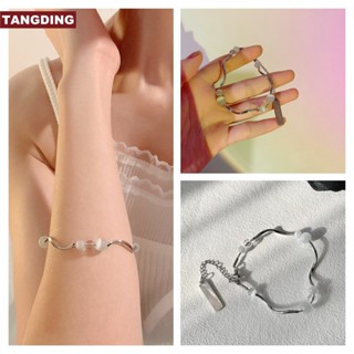 【COD Tangding】เกาหลี พู่ โอปอล ลูกปัด สร้อยข้อมือ ผู้หญิง เด็กผู้หญิง ไม่สม่ําเสมอ กําไลข้อมือ เครื่องประดับ หรูหรา อุปกรณ์เสริม