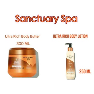 พร้อมส่งค่ะ แท้💯🎉Sanctuary Spa Signature Natural Oils Ultra Rich 250 , Ultra Rich Body Butter 300 ml.ผลิต2022