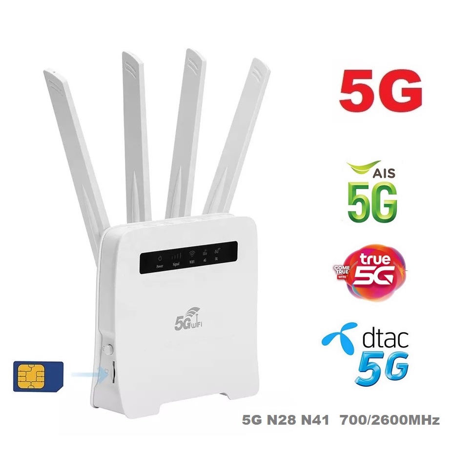 5G Wireless Router รองรับ 5G 4G 3G AIS, DTAC, TRUE ,NT 5G Internet Experience