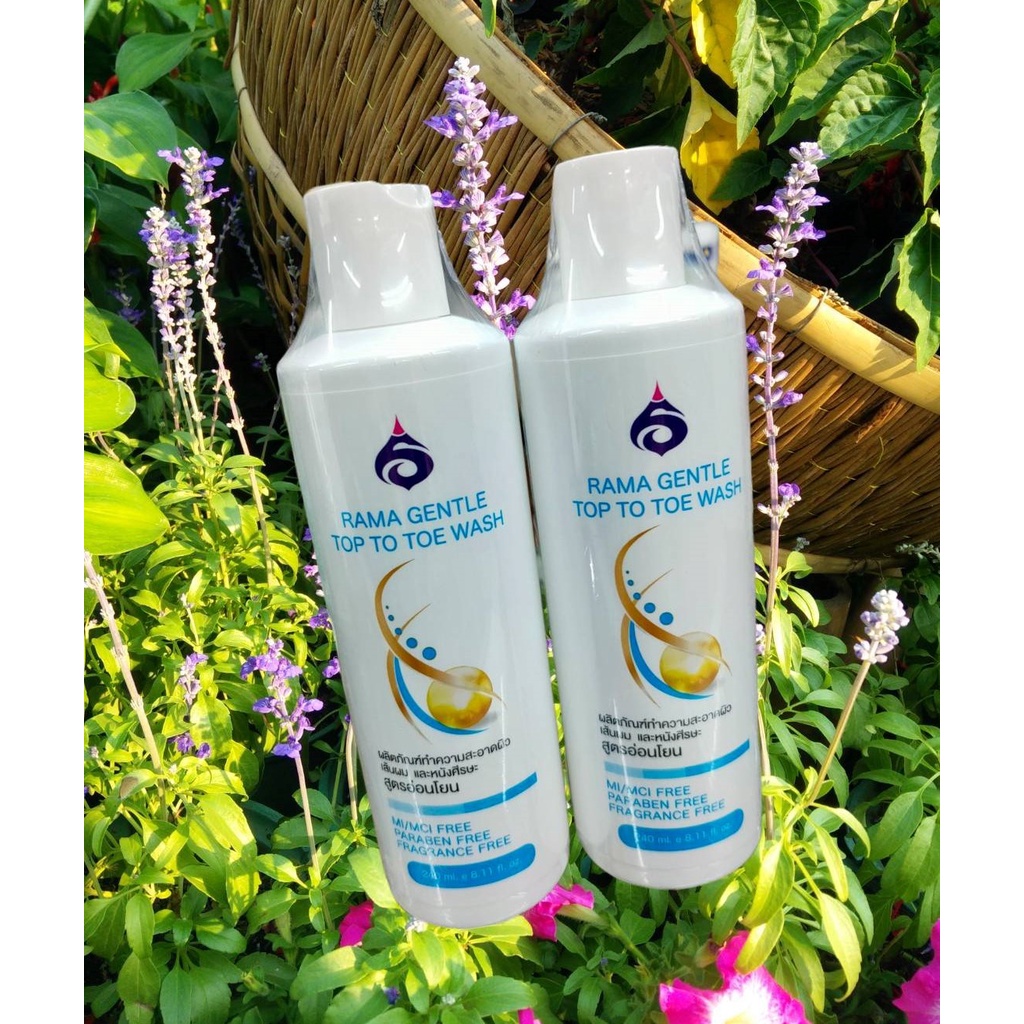 แชมพูจากโรงพยาบาลรามาธิบดี RAMA GENTLE TOP TO TOE WASH # แชมพูสูตรอ่อนโยน สำหรับผมร่วง ผิวแพ้ง่าย