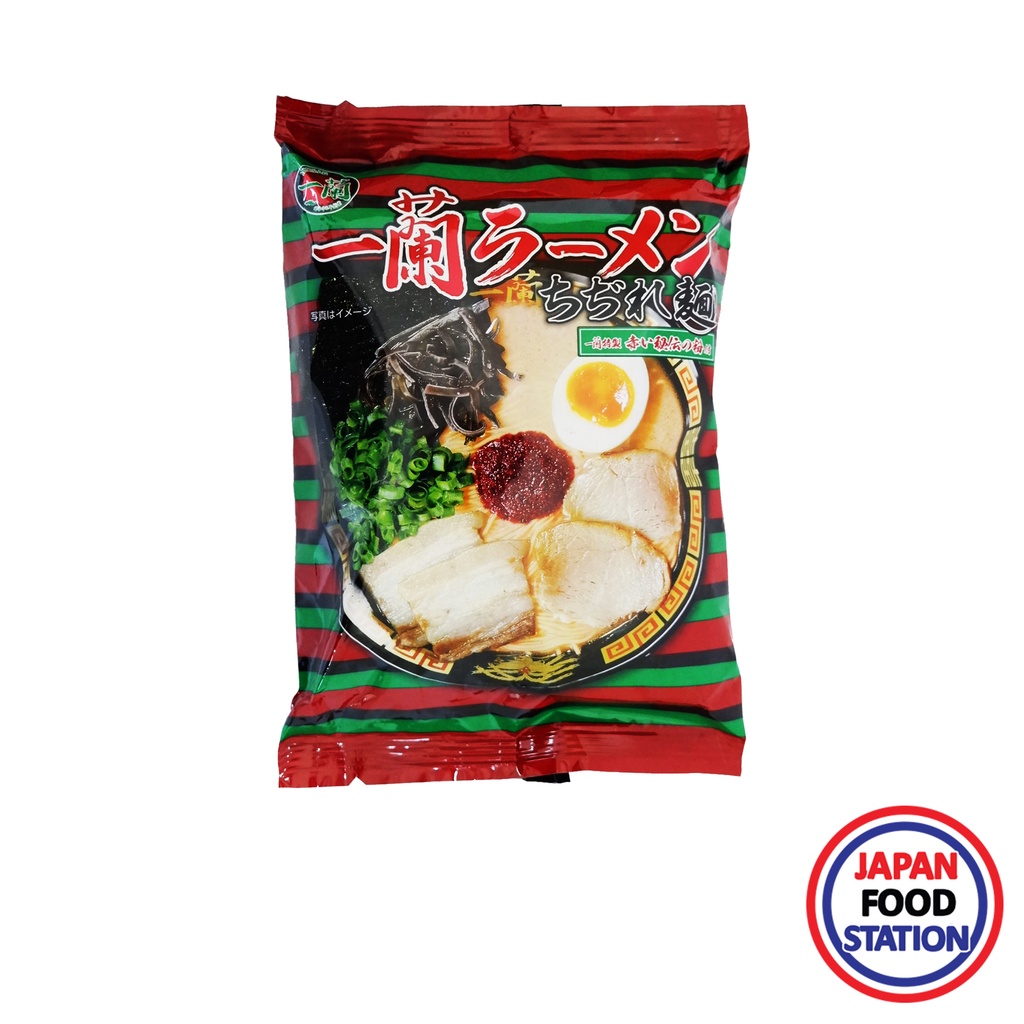 ICHIRAN RAMEN CHIJIRE MEN 5PC (21092) ราเมนกึ่งสำเร็จเส้นหยักพร้อมน้ำซุปรสกระดูกหมู JAPANESE INSTANT RAMEN