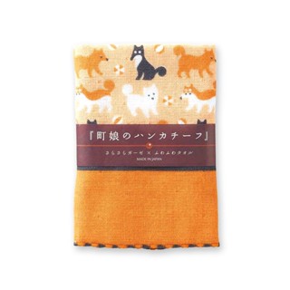 [ 02722 ] はんかち ผ้าเช็ดหน้า - ลายอินุ (犬, Inu)