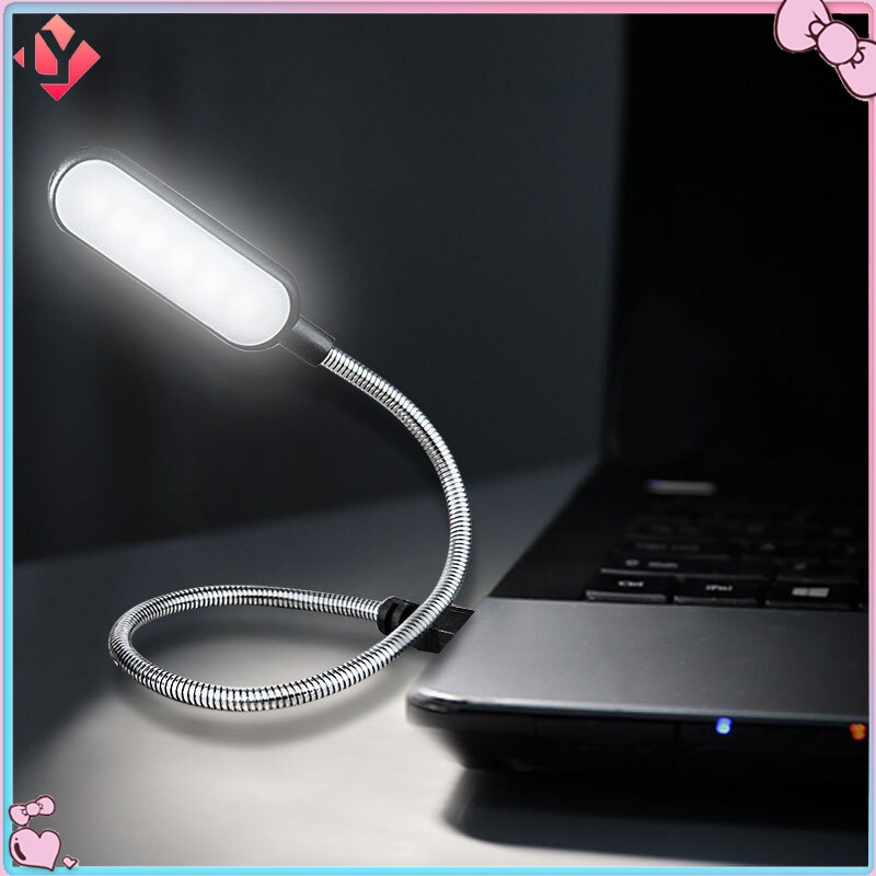 แบบพกพา USB LED โคมไฟตั้งโต๊ะยืดหยุ่น 6led พลังงานมือถือไฟ USB มินิหนังสือไฟอ่านหนังสือโคมไฟแล็ปท็อป