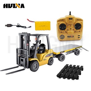 Huina 1576 รถบรรทุกบังคับวิทยุไร้สาย 1:10 8 ช่อง 2.4G และรถยกแบน huina1576 1577-&amp;-*