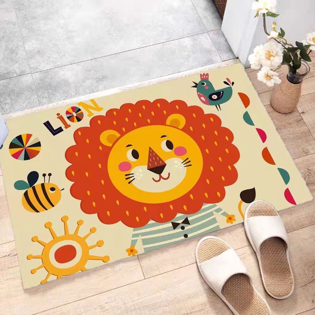 🌷New🌷พรมเช็ดเท้า พรมเช็ดเท้าห้องน้ำ ซับน้ำได้ดี ด้านล่างเป็นยางกันลื่น ลายการ์ตูนน่ารักๆ พร้อมส่ง