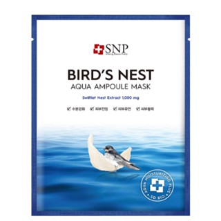 Snp Birds Nest Aqua Ampoule Mask (10 หน้ากาก)